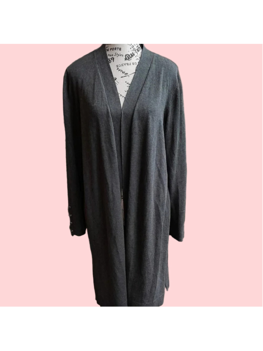 JM Collection Cardigan Grey